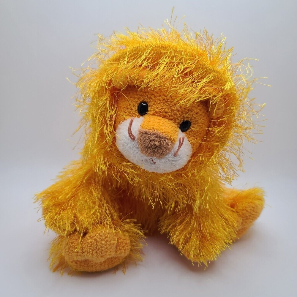 TY Punkies Beanie Plush Kitty 2003 Orange Golden Yellow Cat Lion 8”